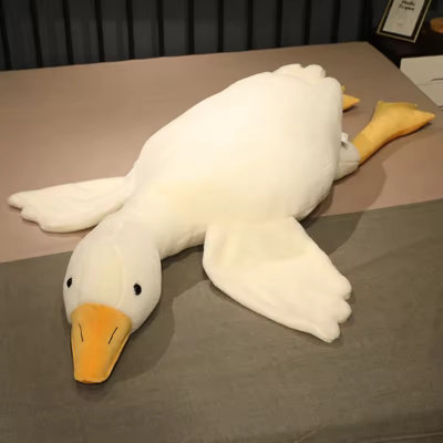 90Cm Hug Stuffed Animal Duck Kawaii Giant Goose Plush Toy Sleeping Pillow from B&Q