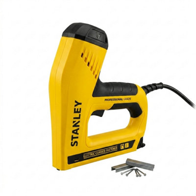 Electric Staple And Nail Gun Heavy Duty Corded Tacker For Upholstery Wood And Diy from B&Q