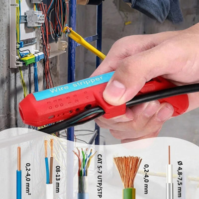 Portable Multi Function Electrical Cable Stripping Tool 135 X 55 mm For Wire And Coax from B&Q