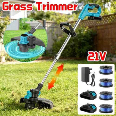 - Cordless Grass Trimmer & Brush Cutter With 2 Batteries And Charger