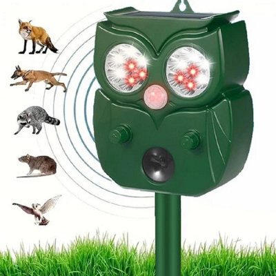 Solar Ultrasonic Animal And Pest Repeller Garden Bird Cat Dog Fox Deterrent from B&Q