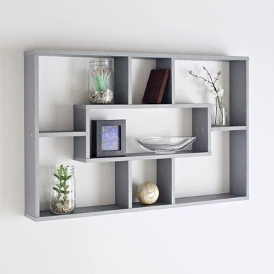 Space Saving Floating Wall Shelves Display Unit Bookshelf Storage Organiser Home Decor from B&Q