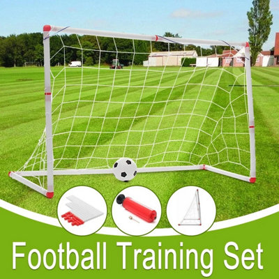 120Cm  Football Soccer Practice Goal Post Set With Net BallIndoor & Outdoor Toy from B&Q
