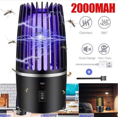 Electric Rechargeable Mosquito Killer Lamp Uv Bug Zapper Fly Insect Trap Light from B&Q