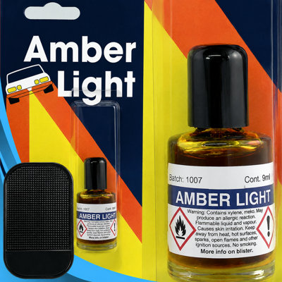 Amber Yellow Headlight & Fog Light Lens Paint  Car Lamp Tint Coating 9Ml from B&Q