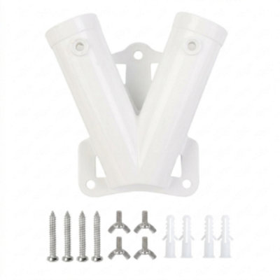  - Heavy Duty Flag Pole Kit Metal Bracket Rotating Ring Garden
