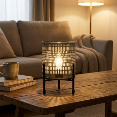 Barrel Lamp Forest Shining Vintage Pattern Led Night Light 2 Pcs Battery from B&Q