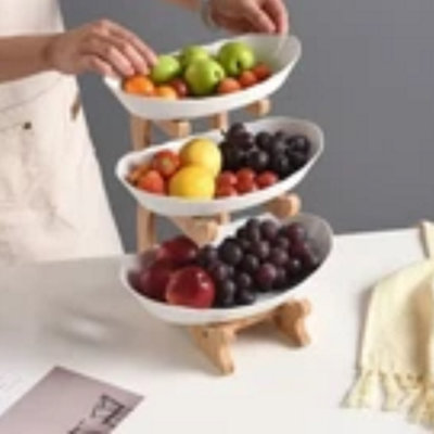 3 Tier Fruit And Vegetable Storage Basket Stand from B&Q