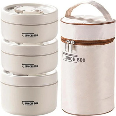 Portable Insulated Food Lunch Container Set With Thermal Lunch Box And 3 Separate Compartments from B&Q