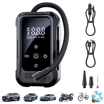  - 12V Cordless Tyre Inflator Air Compressor Pump Car Van