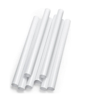  - 8Pcs White Radiator Pipe Covers 1.5X19.5Cm Snap On Pipe Sleeves Shrouds