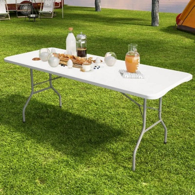 5Ft Heavy Duty Plastic Folding Table Garden Camping Picnic Party Bbq from B&Q