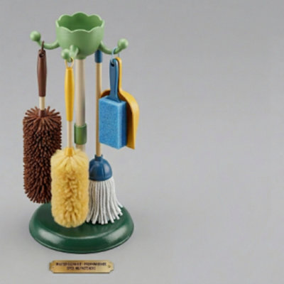 Cleaning Set Toy Broom Mop Dustpan Brushes Adjustable Stand Pretend Play from B&Q