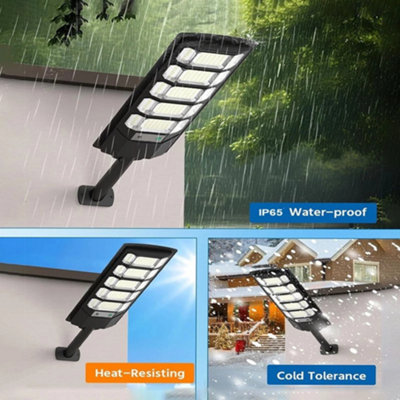 Commercial Led Solar Street Light Motion Sensor Outdoor Dusk To Dawn Road Lamp from B&Q