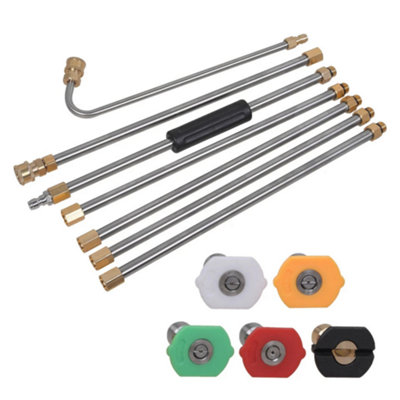 Pressure Washer Extension Lance Wand Spray Gun Jet Wash Rod from B&Q