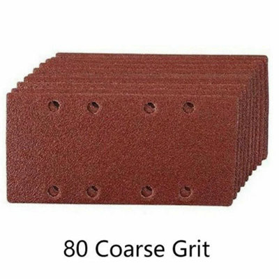  - 1/3And 10 Sheet Sander Sanding Pads Hook Loop 93X185mm
