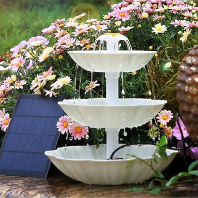 3.5W Solar Fountain Pump Floating Water Feature Bird Bath Pond from B&Q