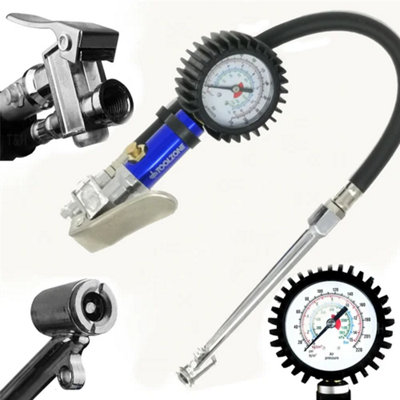 Professional Garage Air Line Tyre Inflator Pressure Gauge For Air Compressor from B&Q
