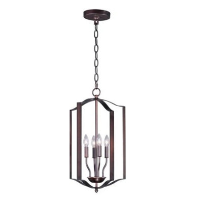  - Four Light Pendant Ceiling Light Oil Rubbed Bronze Finish Large