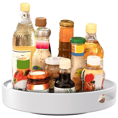 360 Rotating Kitchen And Shower Organizer Spice Rack Tray from B&Q