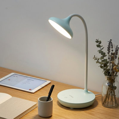 Led Touch Reading Light Desk Lamp Bedside Study Dimmable Flexible Rechargeable from B&Q
