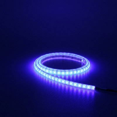 Blue Waterproof Flexible Led Strip Light 3M Silicone Tube from B&Q