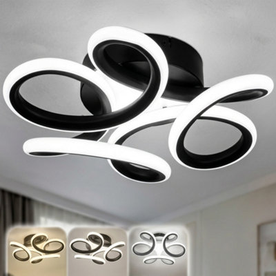  - Dimmable Led Ceiling Light Modern Chandelier Style Lamp For Living Room And Bedroom
