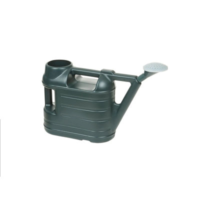 6.5L Garden Watering Can With Sprinkler Rose Plastic Green 1.4 Gallon from B&Q