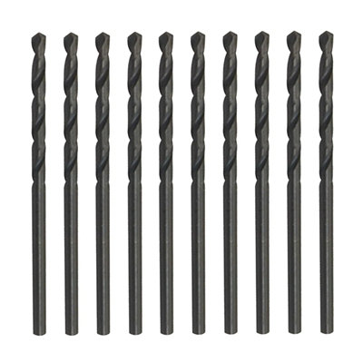 10Pcs 3.2mm Hss Twist Drill Bits Jobber Set Metal Wood Plastic Drill Bits from B&Q