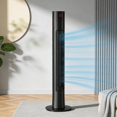 32 Inch Tower Fan With 3 Speed Quiet Oscillation from B&Q