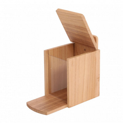  - Wooden Garden Squirrel Feeder Box Outdoor Wildlife Feeding Station