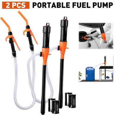  - 2Pc Electric Siphon Pump Battery Operated Fuel Transfer Pump For Oil Water 2.2 Gpm