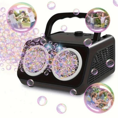 High Output Automatic Bubble Machine 20000 Bubbles Per Minute Led Outdoor Blower from B&Q