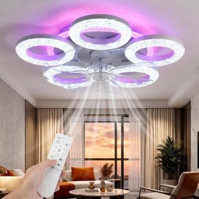 B&Q 6 Speed Led Ceiling Fan With Light And Remote Control