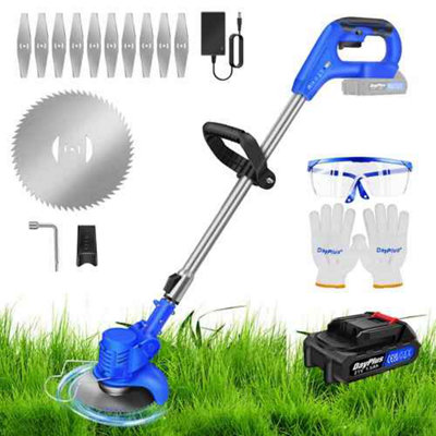21V Electric Cordless Garden Grass Trimmer And Lawn Edger Cutter from B&Q