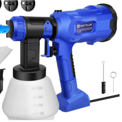  - 2000W Electric Paint Sprayer 1000Ml Hvlp Spray Gun For Indoor Outdoor Use