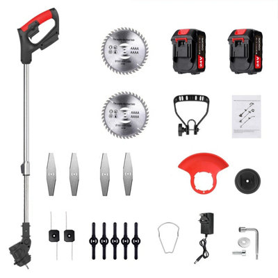 - Electric Lawn Trimmer And Weed Cutter 24V With 2 Batteries