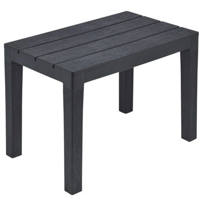  - Large Weather Resistant Plastic Garden Table And Bench Set Outdoor Patio Furniture