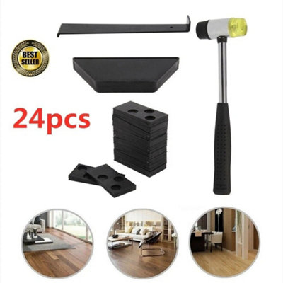  - Laminate Flooring Installation Kit With 20 Spacers Home Floor Fitting Tool Set