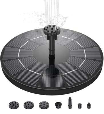  - Solar Floating Water Fountain Pump For Bird Bath Pond Pool & Garden