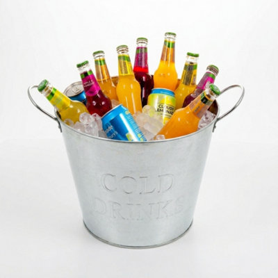  - Large 24L Ice Bucket Champagne Bath Drinks Cooler Party Tub