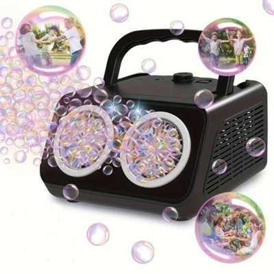 Automatic Bubble Machine Bubble Blower With 20000 Bubbles Per Minute Led Outdoor from B&Q