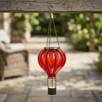  - Solar Led Hot Air Balloon Hanging Garden Lantern Outdoor Light