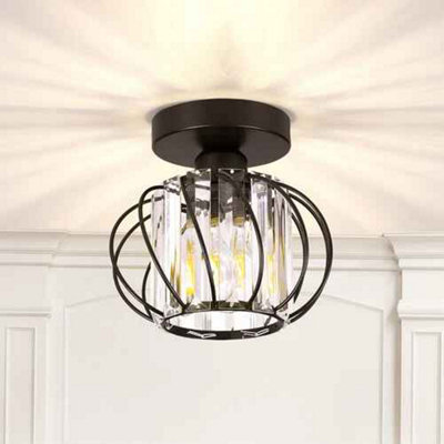  - Crystal Ceiling Light E27 Modern Chandelier Pendant Lamp For Living Room Bedroom Hallway Dining Room Home Decor Without Blub