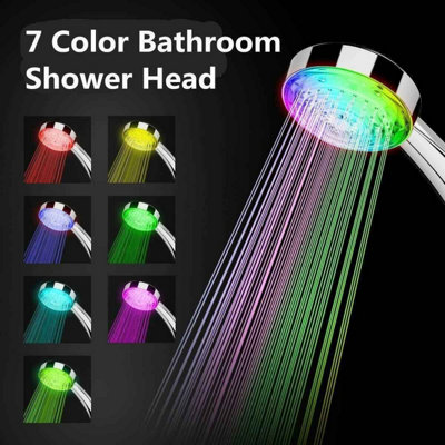  - Led Bathroom Shower Head With Dynamic Colour Changing Lights Eco Friendly Water Saving High Pressure Shower Head