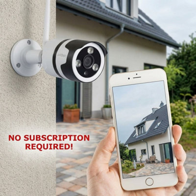 Smart Security Bullet Camera Outdoor 1080P Wifi Ip Surveillance Camera With Motion Detection & Night Vision from B&Q