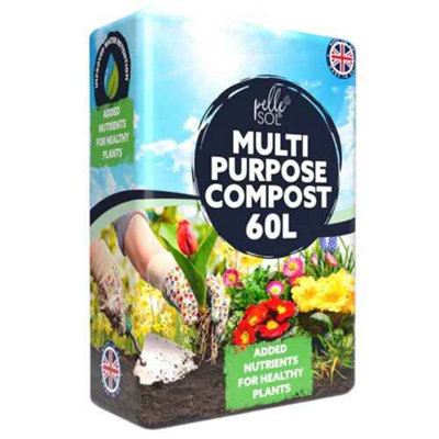  - Organic Multi-Purpose Compost Soil 60L  Nutrient-Rich Growing Medium For SeedsPlants & Vegetables
