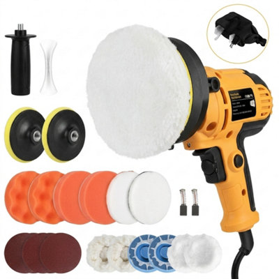  - Electric Car Polisher Buffer Sander With 5 Inch And 7 Inch Buffing Sponge Kit