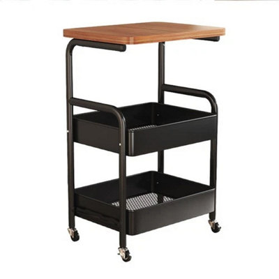  - 3 Tier Storage Trolley Cart Kitchen  On Wheels