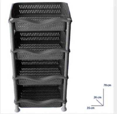  - 4 Tier Vegetable Fruit Storage Basket Rack